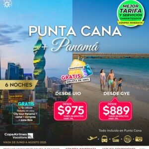 Punta cana y Panama